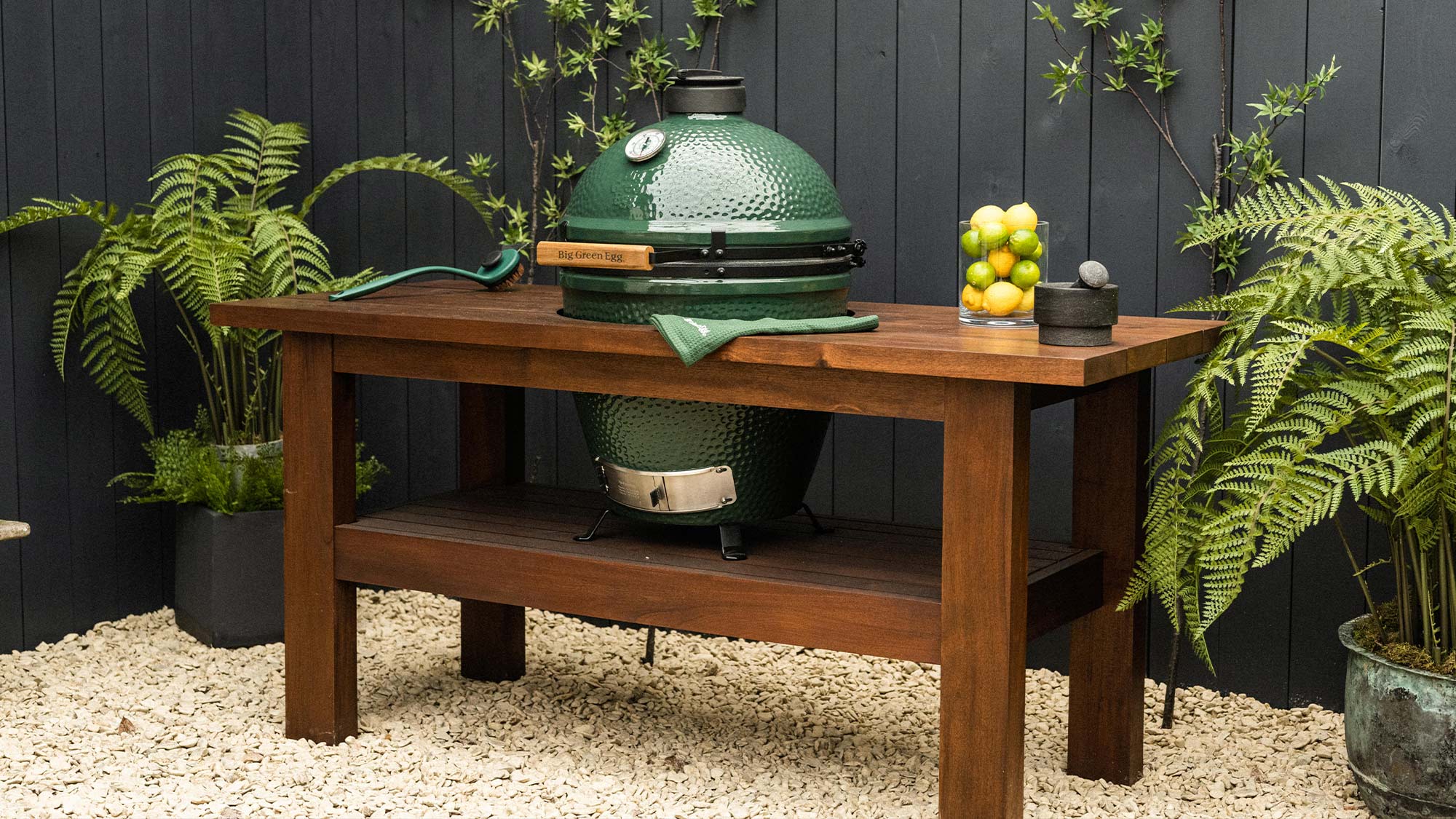 Big Green Egg Premium Royal Mahogany Table - Image 7